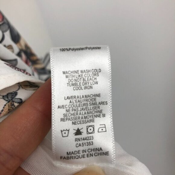 Bishop + Young white floral V neck cami  slip mini dress SP - Picture 10 of 15